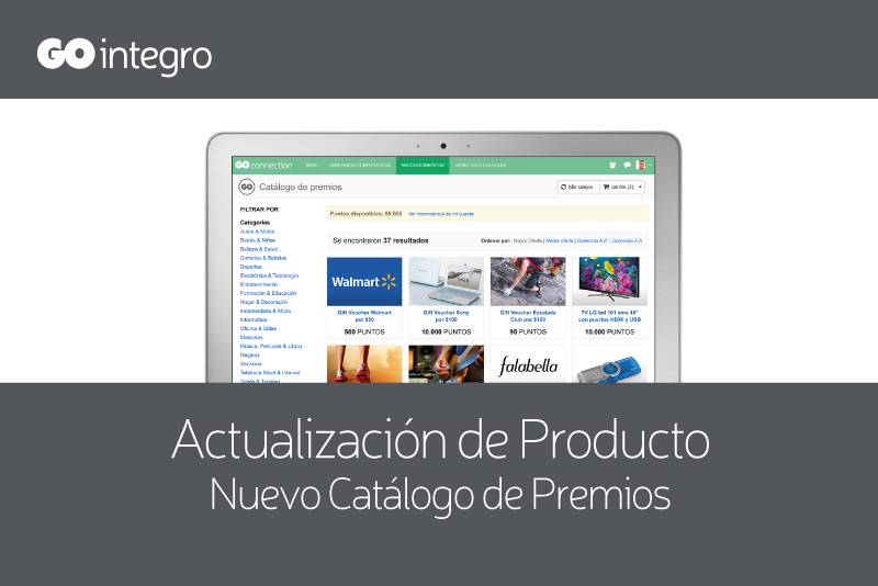 Nuevo catálogo de premios para empleados: más simple e integrado