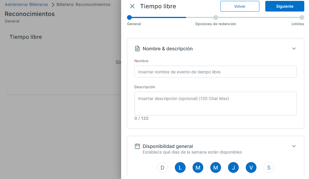 Tiempo Libre - Admin Panel 1 - ES
