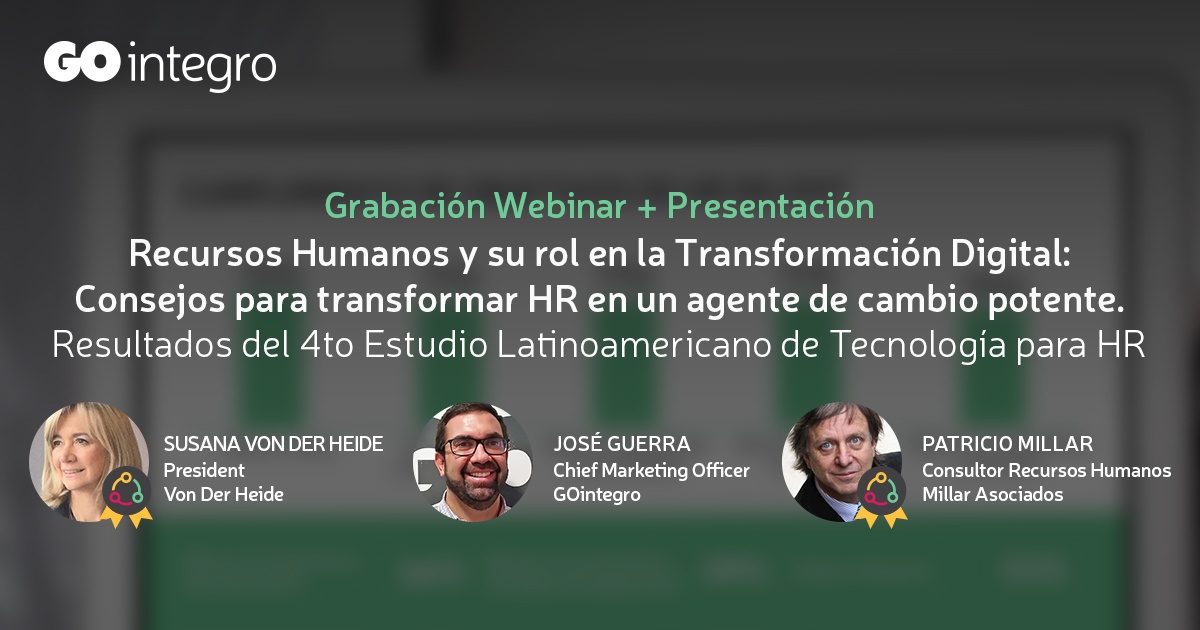 [Grabación Webinar] Resultados 4to Estudio de HR Tech + Rol de HR en la Transformación Digital