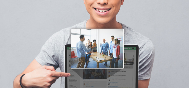 Nós melhorar a experiência visual de nossa plataforma social de RH