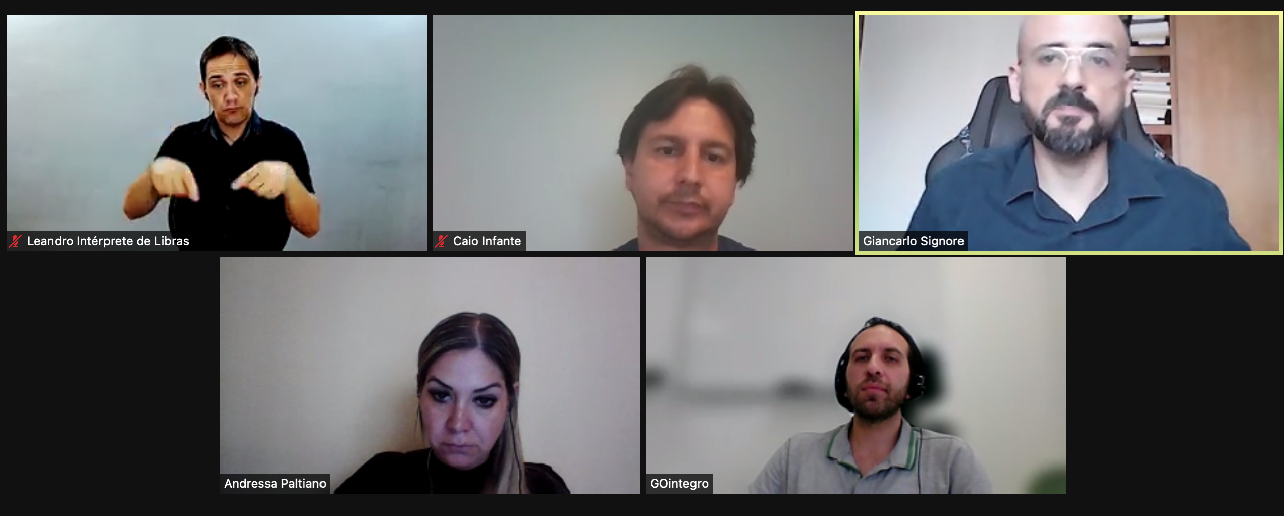 Primeira sessão dos HRinfluencers Talks Brasil.