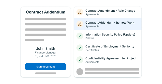 Documents & E-Signature